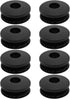 8Sets Car Floor Mat Clip Fixings Round Fasteners Grips Floor Mats Attachment Clip Compatible with Volvo Compatible with Mazda Black...