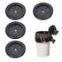 4 PCS Trash Bags Cinch Black, Reusable Trash Liner Cinch to Hold Garbage Bags in Place, Trash Bags Cinch for Securing Trash Liners Prevents Liners...