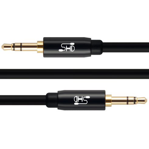 SHD Aux Cable, 3.5mm Audio Cable Aux for Car Auxiliary Audio Stereo Cable 3.5mm Cord Premium Sound Dual Shielded with Gold Plated Connectors-6Feet...