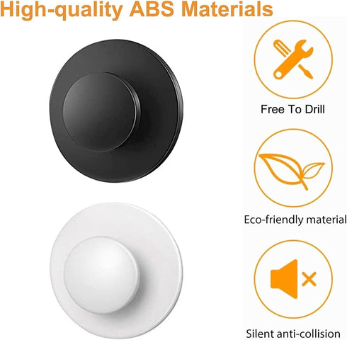 Self-Stick Drawer Knobs Pull Handle, 20pcs Plastic Round Self-Adhesive Handle Cabinet Knobs Auxiliary Pulls Helper for Windows, Wardrobes, Cabinet...