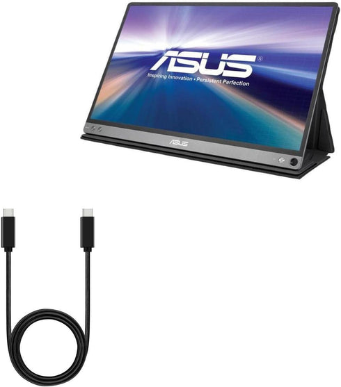 BoxWave Cable Compatible with ASUS ZenScreen Go MB16AP - DirectSync PD Cable (3ft) - USB-C to USB-C (100W), Type C Braided 3ft Charge and Sync Cab...