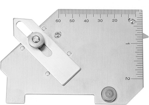 Steel Weld Gauge Sturdy Welding Measure Tool Stainless Steel MG-8 Bridge Welding Gage Seam Inspection Ruler Bridge CAM Welding Gage Weight 192g fo...