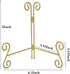 Plate Stand 8 Inch Gold Display Plate Holder, Collapsible Iron Plate Stands for Display, Folding Display Easel for Photo, Pictures, Decorative Pla...