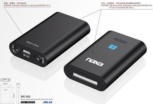 NAXA Electronics NAB Bluetooth Wireless Receiver and Adapter for Music System and Docking System with 30-Pin Connector (Black)...