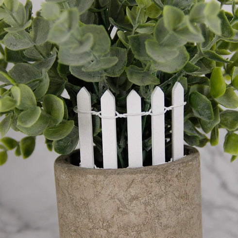 40 Inches Miniature Fairy Garden Fence, DIY Wood Picket Fence Mini Ornament for Dollhouse...
