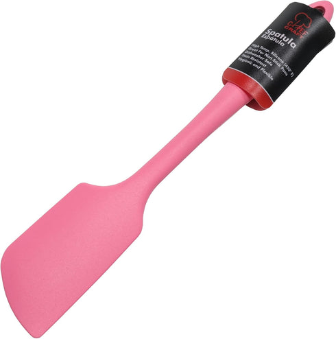 Chef Craft Premium Silicone Angled Spatula, 11 inch, Pink...