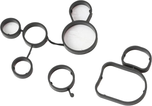 2.5L Engine Oil Filter Flange Seal Gasket Set 07K115441 Replacement For Audi A3 Q3 TT RS quattro VW Jetta Beetle Golf Passat B7 DONKERVOORT...