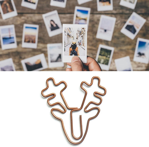 Christmas Paper Clips, Paperclips, 100Pcs Retro Multi Purpose Cute Paper Clips, Cute Paper Clips Wrapping Paper Clips for Office Supplies School G...