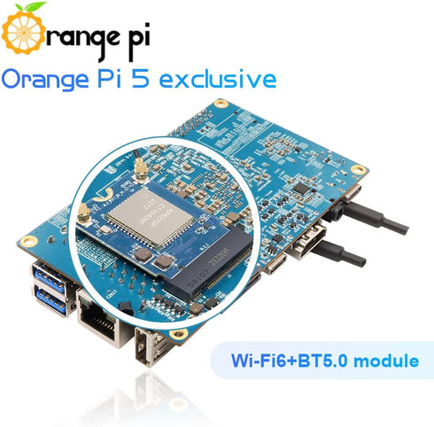 PCIe WiFi 6.0 Bluetooth 5.0 Module Only for Orange Pi 5 Single Board Computer...