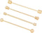 3PCS Copper Collar Bar Shirt Tie Necktie Pins Clip Clasp Lapel Stick Brooch Barbell Screw Cravat Pin...