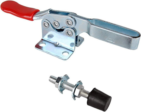 E-TING Hand Tool 201B Toggle Clamp 198Lbs Antislip Red Horizontal Clamp 201-B Quick Release Tool (2Pcs)...