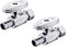 (Pack of 2) EFIELD 1/4 Turn Straight Stop Valve 3/8" OD Compression X 1/2" Pex Chrome Plated Brass, …...