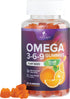 Omega 3 6 9 Vegan Gummies - Triple Strength Omega 3 Supplement Essential Oil Gummy - Omega 369 Heart Support and Brain Support for Women, Men & Pr...