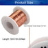 Heyiarbeit 25 AWG Magnet Wire Enameled Copper Wire Enameled Magnet Winding Wire 164 ft 0.0161" Diameter Temperature Rating 155? Magnetic Coil for ...