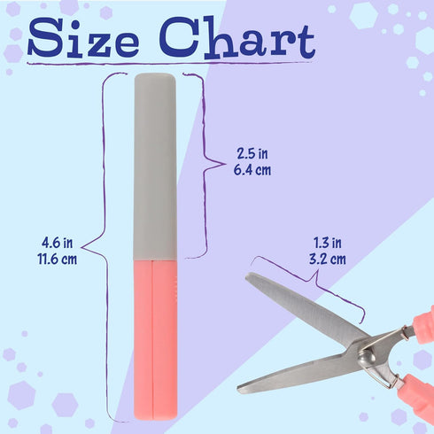 JubileeYarn Mini Pen Portable Travel Safety Scissors - Dark Blue - 1 Pair...