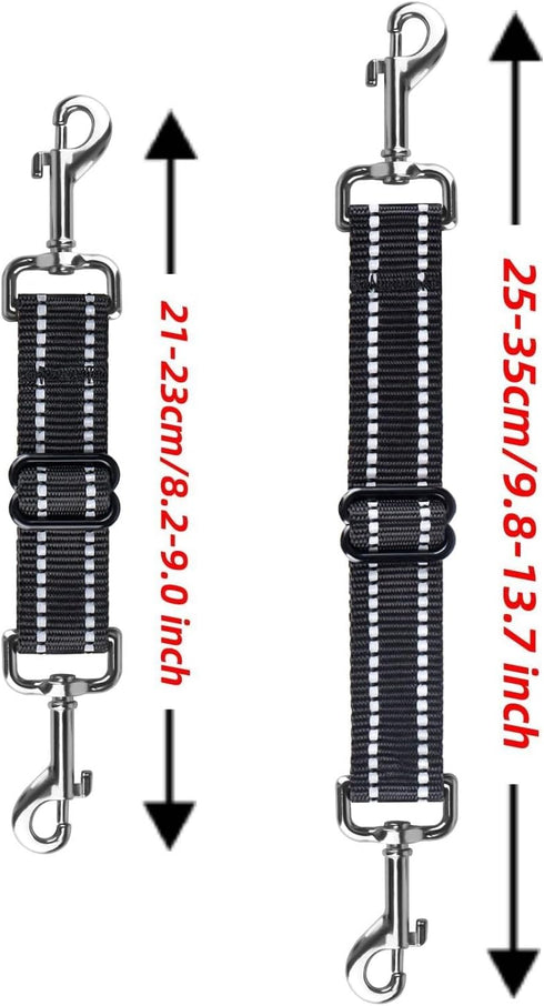 Dog Safety Clip,Prong Collar Safety Clip,2 Pcs Safety Clip for Prong Clip,Dog Collar Safety Clip,Adjustable Reflective Puppy Collar,Safety Backup ...