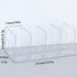 Marte Vanci Clear Acrylic File Sorter, Sturdy Desk File Organizer Shelf Book Holder Purse Handbag Clutch Divider File Folder Rack for Letter Cookb...