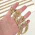 Gold Lace Trim Gold Embroidery Lace Ribbon Trim for Sewing, Metallic Lace for Crafts (0.5 Inch*4.8 Yards)...