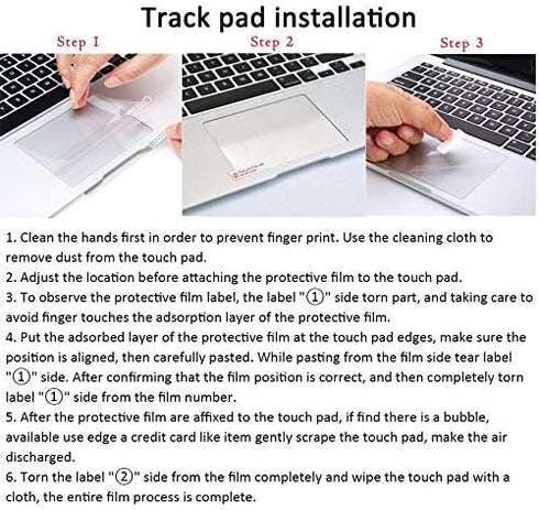 Se7enline compatible with MacBook Pro Touch Pad Protector Track Pad Cover Unti-Scratch Unti-Water for Mac Pro 13" with/without Touch bar 2016-2023...
