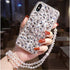 Aikukiki Case for Galaxy A25 5G,Galaxy A25 5G Case,Diamond Kickstand 3D Handmade Bling Diamond Glitter Girls Women with Strap Rope Protect Phone C...