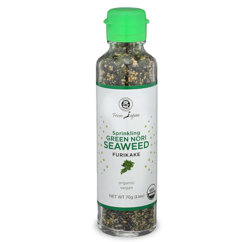 Muso From Japan - Green Nori Seaweed Furikake, Vegan-Friendly, No Additives, USDA Organic Seasoning for Rice, Sushi, Salads - 2.5 oz Pack of 1...