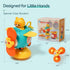 3 in 1 High Chair Toys with Suction Cups Spinner Baby Toys for Babies 6-12 Months,Infant Teething Tray Rattle Bath Toys for Babies 12-18 Months To...