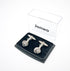 Lady Men's Cuff Links for French Silver Knot Tuxedo Shirt Stainless Brass Metal Shirt Buttons Cufflinks Anniversary In Gift Box...