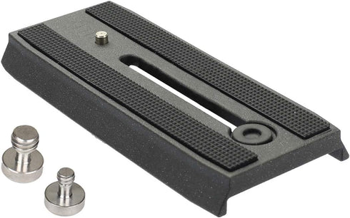 Universal Sliding Quick Release Plate Replacement Camera Mount with 1/4 Inch and 3/8 Inch Mounting Screws for Fluid Head?Length: 3.54 inches/9CM...