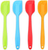 Silicone Spatula 4-piece Set, Heat-Resistant Spatulas, Non-stick Rubber Spatulas with Stainless Steel Core...