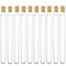 16X125mm Test Tubes with Cork Stoppers, Borosilicate Glass, 14ml, Karter Scientific 220G6 (Pack of 10)...