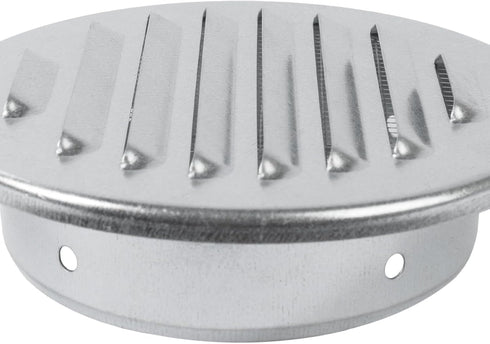 Vent Systems 4'' Inch Galvanized Steel Soffit Vent Cover - Round Air Vent Louver - Ventilation Grille - Integrated Insect Screen - HVAC Vents for ...