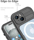 Design for iPhone 15 Case Waterproof 6.1‘’, Full Body Protective Shockproof Dustproof Phone Case for iPhone 15 - with Screen Protector (Black)...