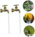 2 Sets Fountain Faucet Courtyard Decor Watering Fountain Invisible Faucet Floating Spout Garden Decor Watering Can Faucet Flow Device Ornament Out...