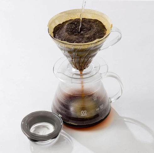 Hario V60 Plastic Coffee Dripper, 02, Clear...