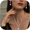 FUNRUN JEWELRY Silver Jewelry Set for Women Rhinestone Necklace and Earrings Bridal Wedding Jewelry Sets for Brides Bridesmaid Crystal Wedding Pro...