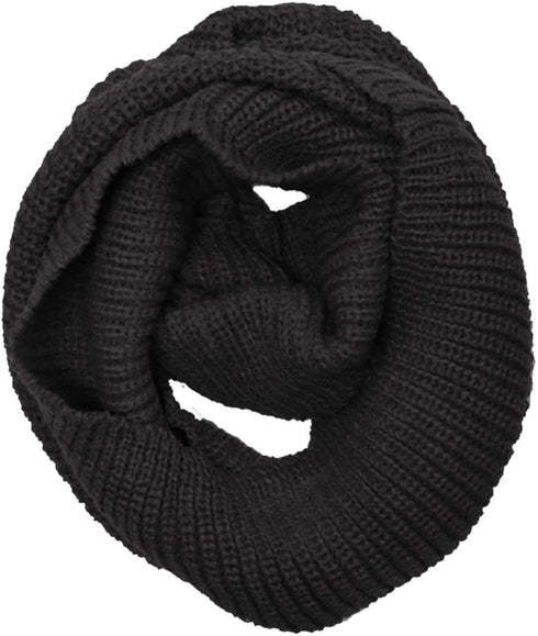Bowbear Solid Color Warm Winter Knit Infinity Scarf...