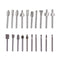 HSS Router Dremel Bits and Router Bit Set 1/8"(3mm) Shank for Power Rotary Tools Accessories for DIY Woodworking, Carving, Edge Treatment Grooving...