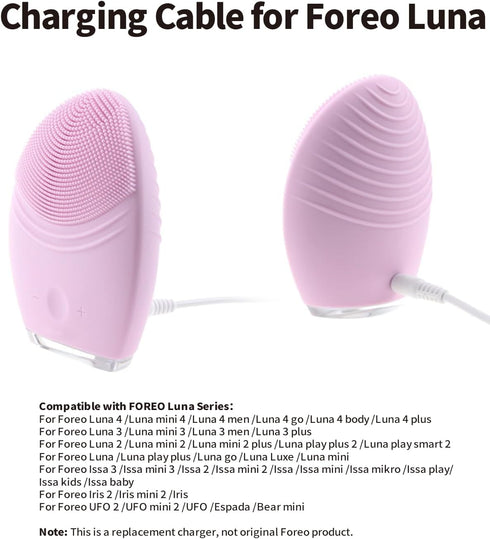 Electric Toothbrush Charger Cord for Fairywill, Sonic, Initio, Dnsly, Bitvae, Kipozi, Gloridea, DC 5V USB Cable for Hatch Baby Rest, Rest+, Rest M...