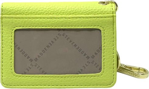 Steve Madden Bfold Clip On Card Case Wallet with Keyring (Lemon Bite)...