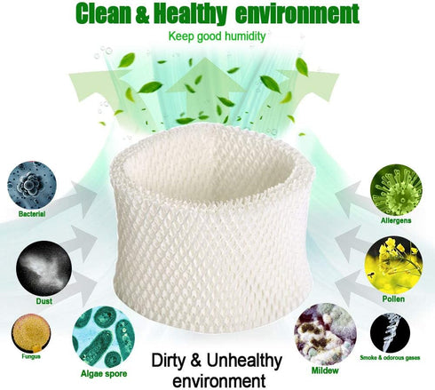 HIFROM Replace Air Humidifier Wick Filter for Philips HU4801/02/03 HU4102 HU4801 HU4803 HU4811 HU4813 Humidifier Parts Accessory (4pcs)