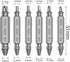 Damaged Screw Extractor Set Tools Gifts for Men - Removal for Stripped Screws Nuts & Bolts, 6PCS Stripped Screw Extractor Kit Drill Bit Tools for ...