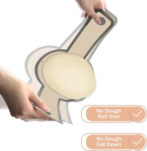Silicone Bread Sling for Dutch Oven, 2 PCS Non-Stick & Easy Clean Reusable Silicone Bread Baking Mat with Long Handles, Easy to Transfer Sourdough...