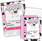 Heard the Moos Pink Cow-Themed Birthday Party Invitations for Kids, 20 5x7 Fill In Cards with Twenty White Envelopes by AmandaCreation...
