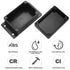 Electronic Project Box, 2pcs IP65 Waterproof Junction Box, ABS Plastic Black Electrical Boxes, Electric Project Case Enclosure Box with Fixed Ear ...