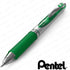 Pentel EnerGel XM BL77 - Retractable Liquid Gel Ink Pen - 0.7mm - 54% Recycled - Green - Pack of 3...