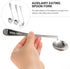 Healvian 3pcs Adaptive Utensils,Adaptive Forks and Spoon Set,Left Handed Grip Easy Offset Spoon and Fork for Hand Tremors Built Up Handicap Utensi...