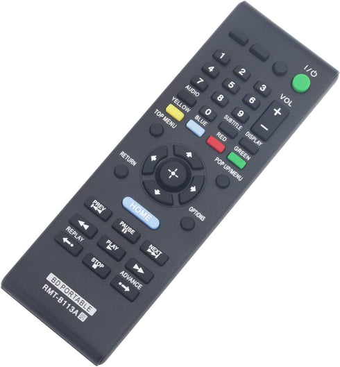 RMT-B113A Replacement Remote Control Applicable for Sony Blu-ray DVD Player BDP-SX1 BDP-SX910 BDP-SX1000 BDPSX1 BDPSX910 BDPSX1000 BDP-SX90 BDPSX9...
