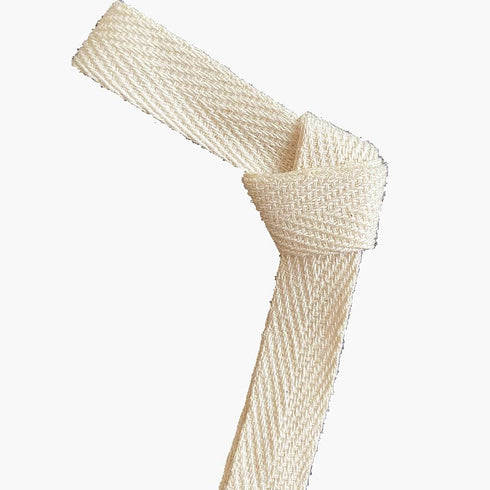 QIANF Twill Tape Ribbon 100% Cotton Natural Color 1/2 Inch Wide 50 Yard Roll Herringbone Tape(1/2 Inch-50Yard, Off-White)...