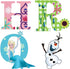 DEKOSH Alphabet Wall Stickers for Baby Girl Nursery | Peel & Stick Decorative Girl Wall Decals for Bedroom...