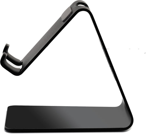 Cell Phone Stand, Desk Phone Holder, Cradle, Dock, Compatible with All 4-8inch Phones, Office Kitchen Traveling Accessories T1 Black...